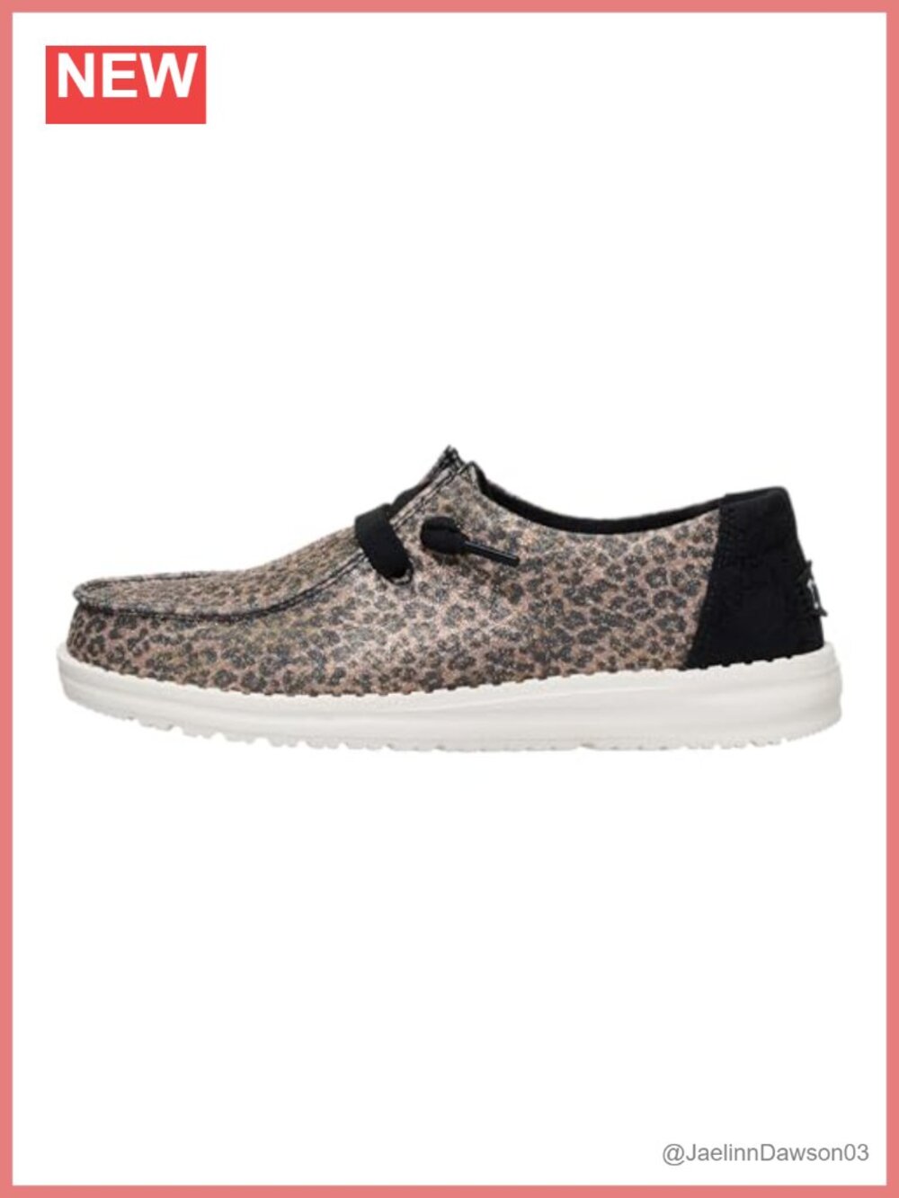 Women's Sparkle Animal Print Slip On Loafer, Lightweight Cushioned